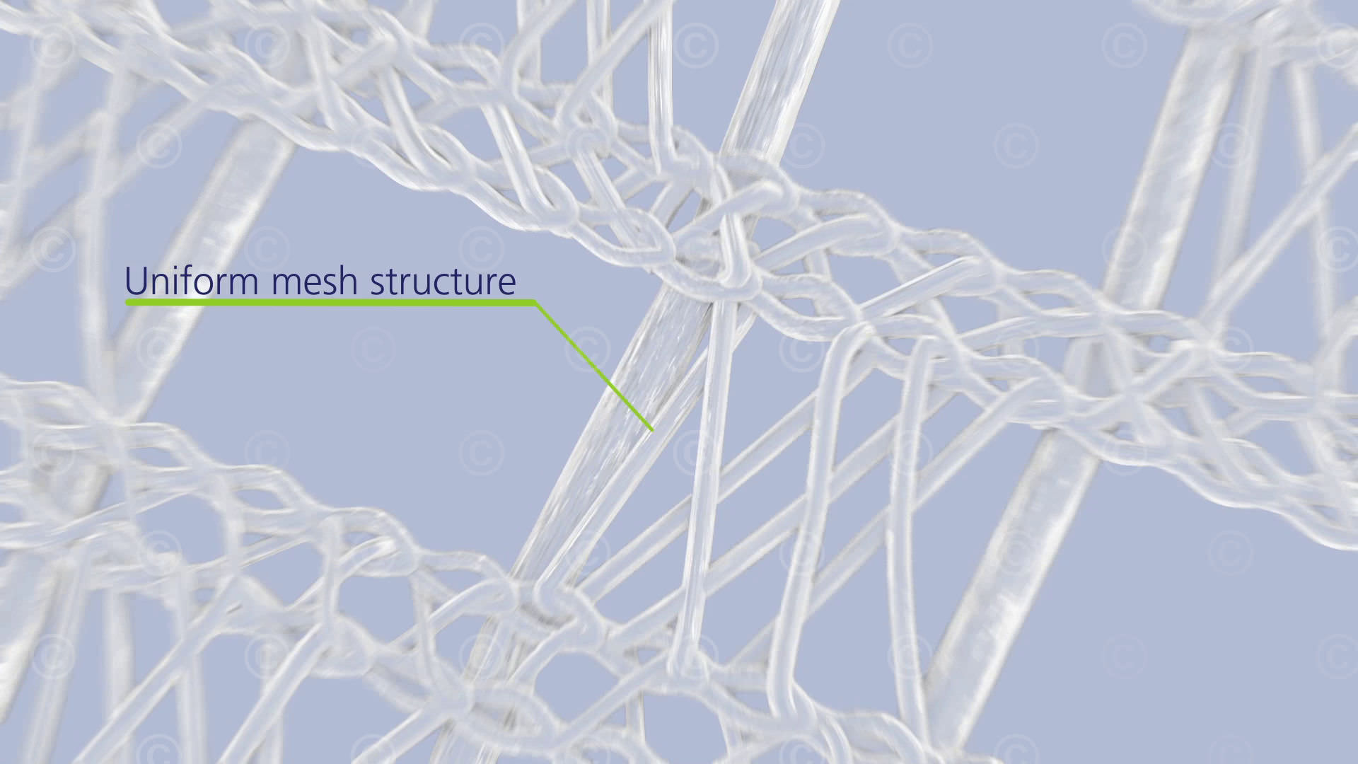 Structure of the gel mesh of the Atrauman wound dressing