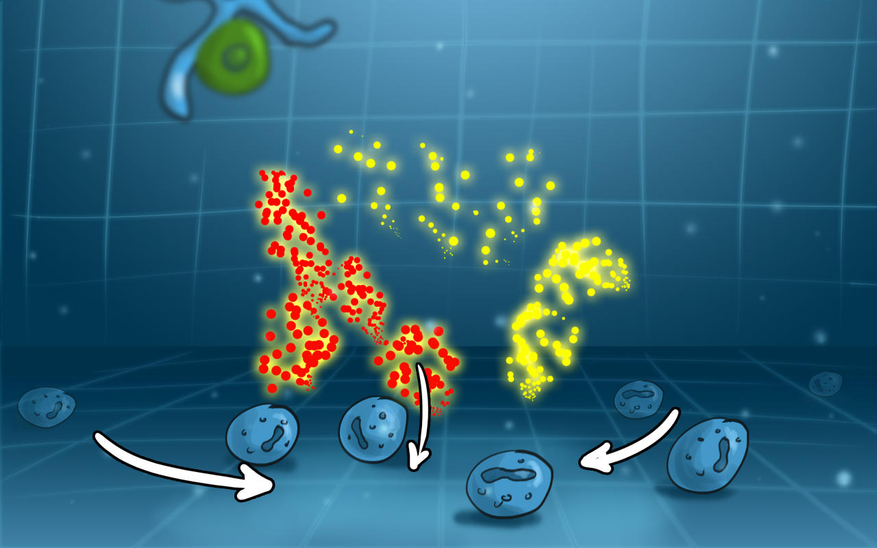 Sketch for 360 degree video - asthma reaction