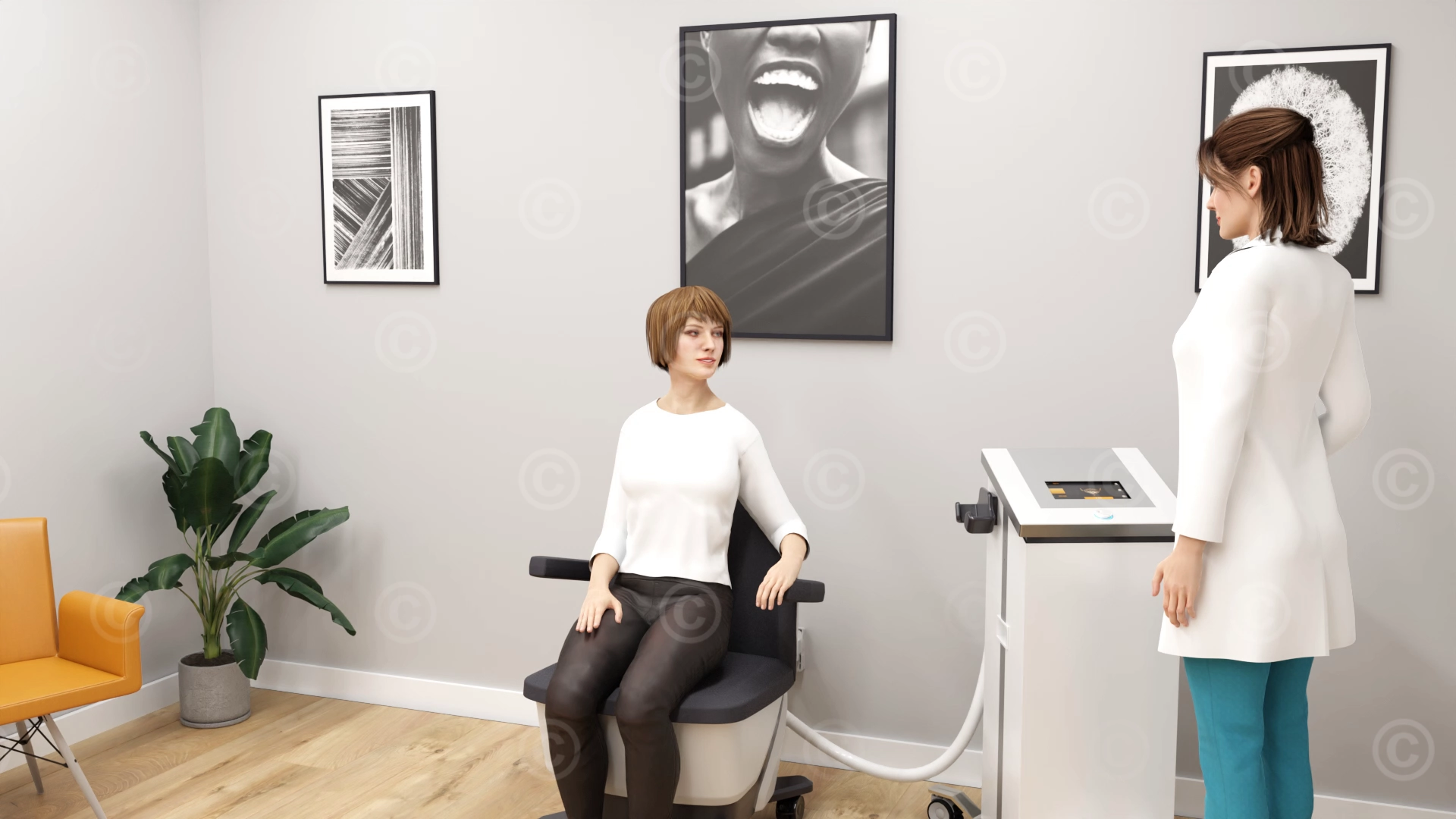 Beckenbodenschwaeche Therapie Patient Arzt