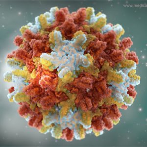 Hepatitis-B-Virus - dunkler Hintergrund