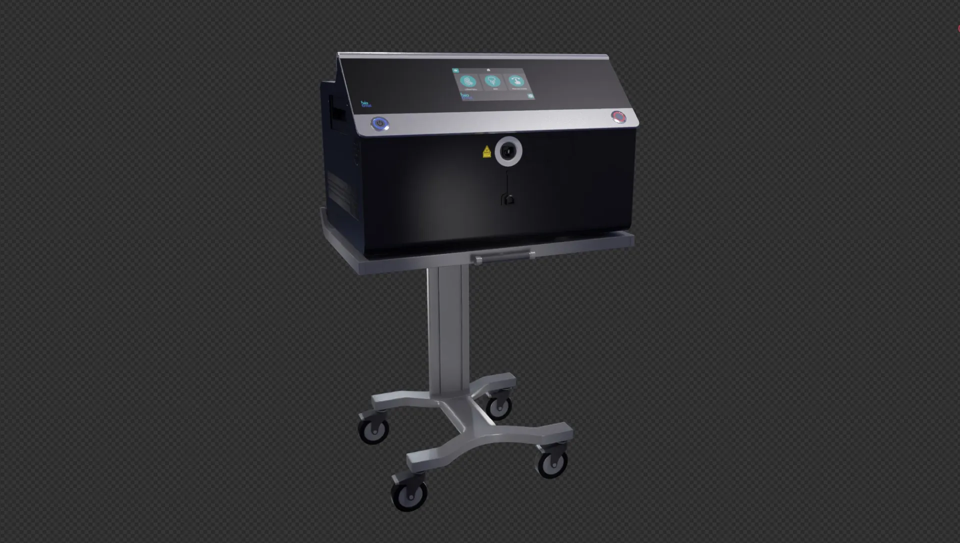 Rendered image of 3D model of Thulium laser "Duster"