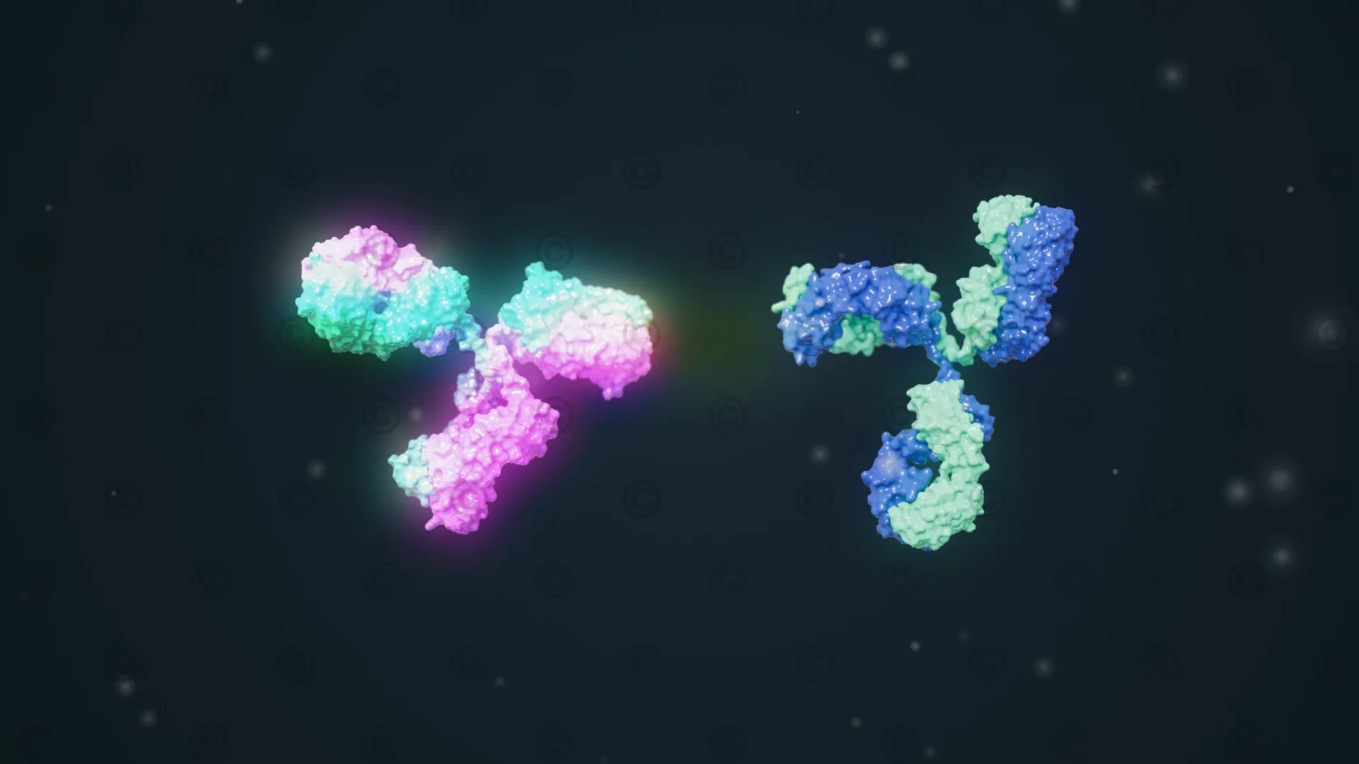 Comparison molecules active substances